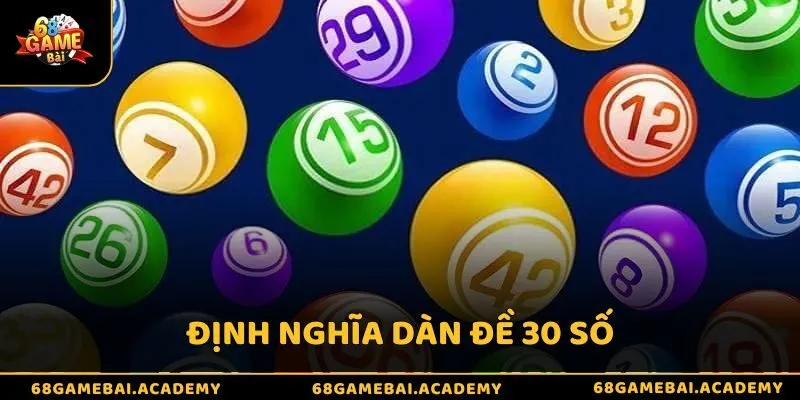 Dàn đề 30 số là gì? Hướng dẫn cách lập dàn đề hiệu quả 2 Định nghĩa dàn đề 30 số